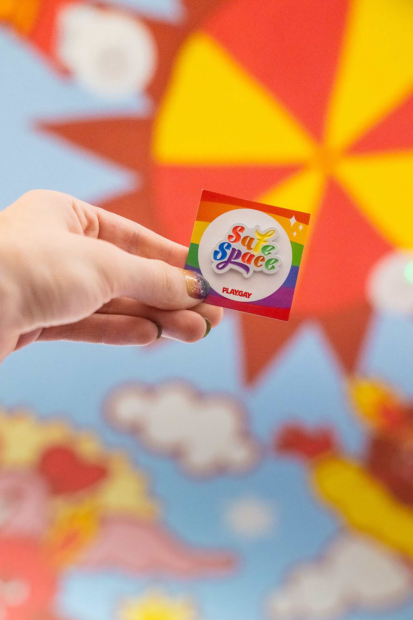 Safe Space – Rainbow Enamel Pin