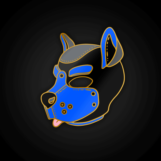 Pup Mask (Blue) – Enamel Pin
