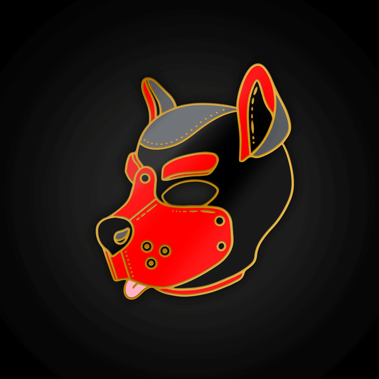 Pup Mask (Red) – Enamel Pin