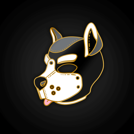 Pup Mask (White) – Enamel Pin