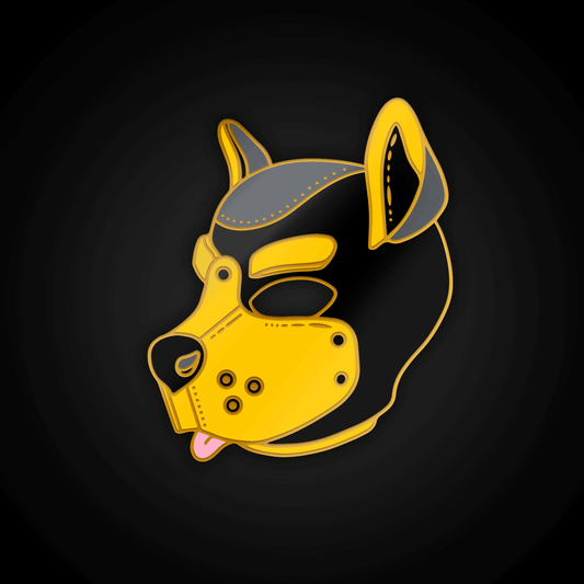 Pup Mask (Yellow) – Enamel Pin