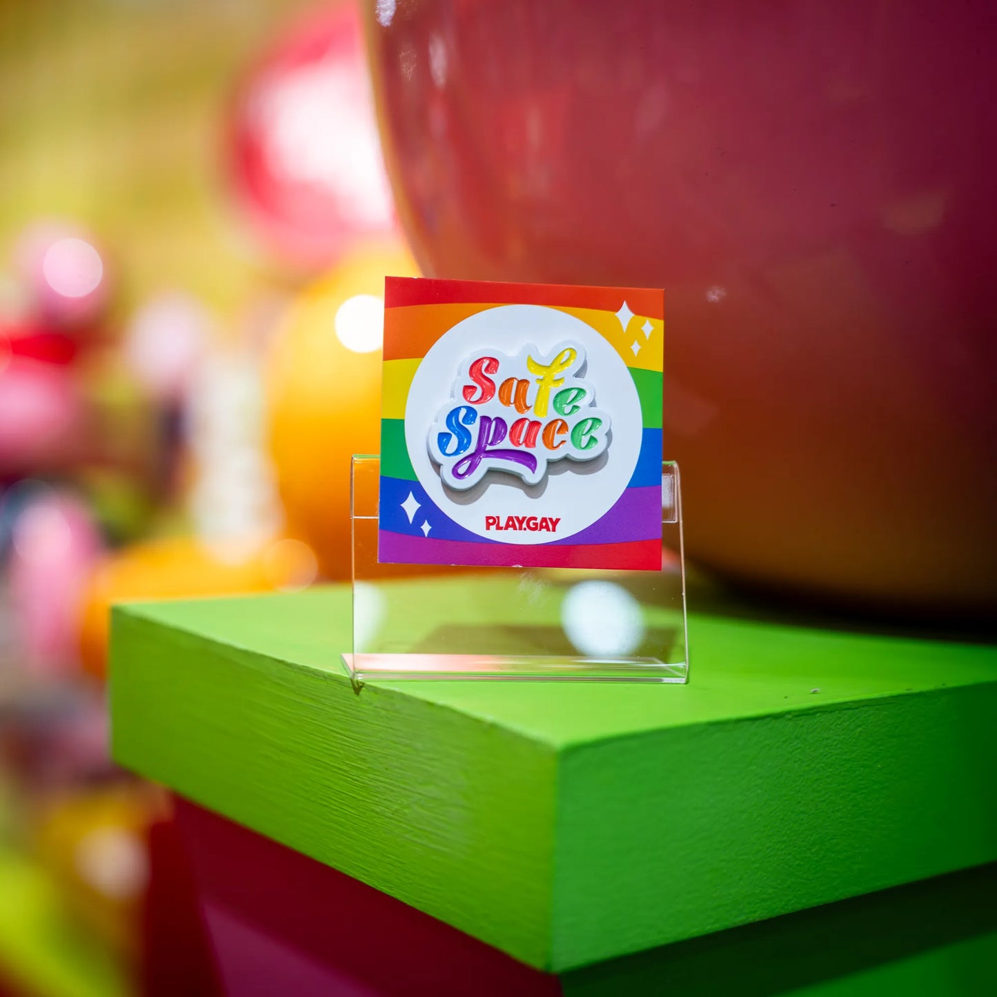 Safe Space – Rainbow Enamel Pin