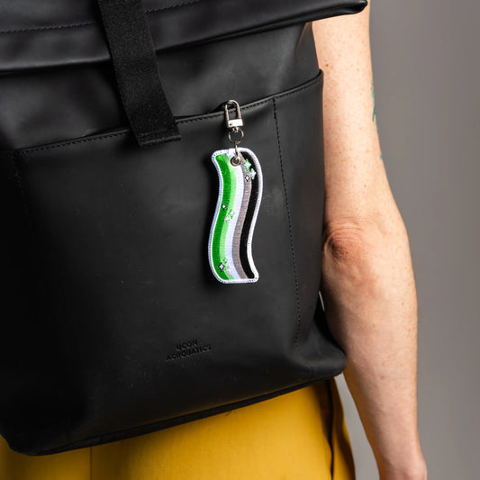 Aromantic Flag - Aro Pride Keychain