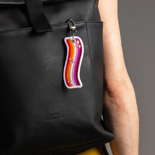 Lesbian Flag - Pride Keychain
