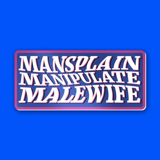 Mansplain - Sticker
