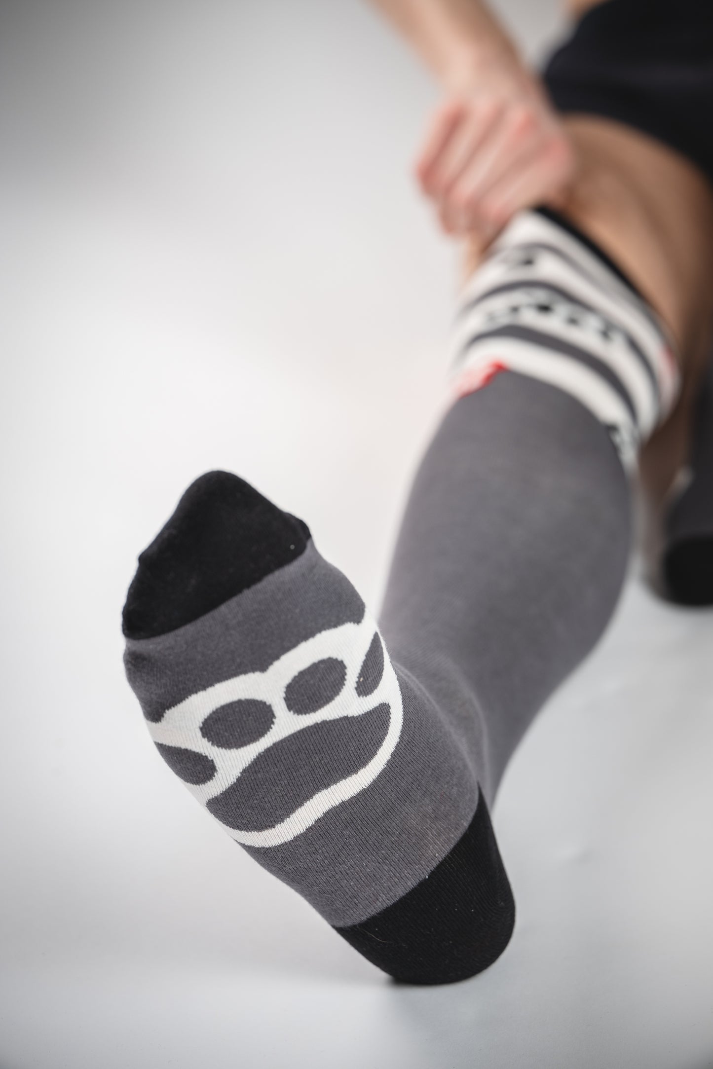 Nya! Paw - Black Overknee Socks