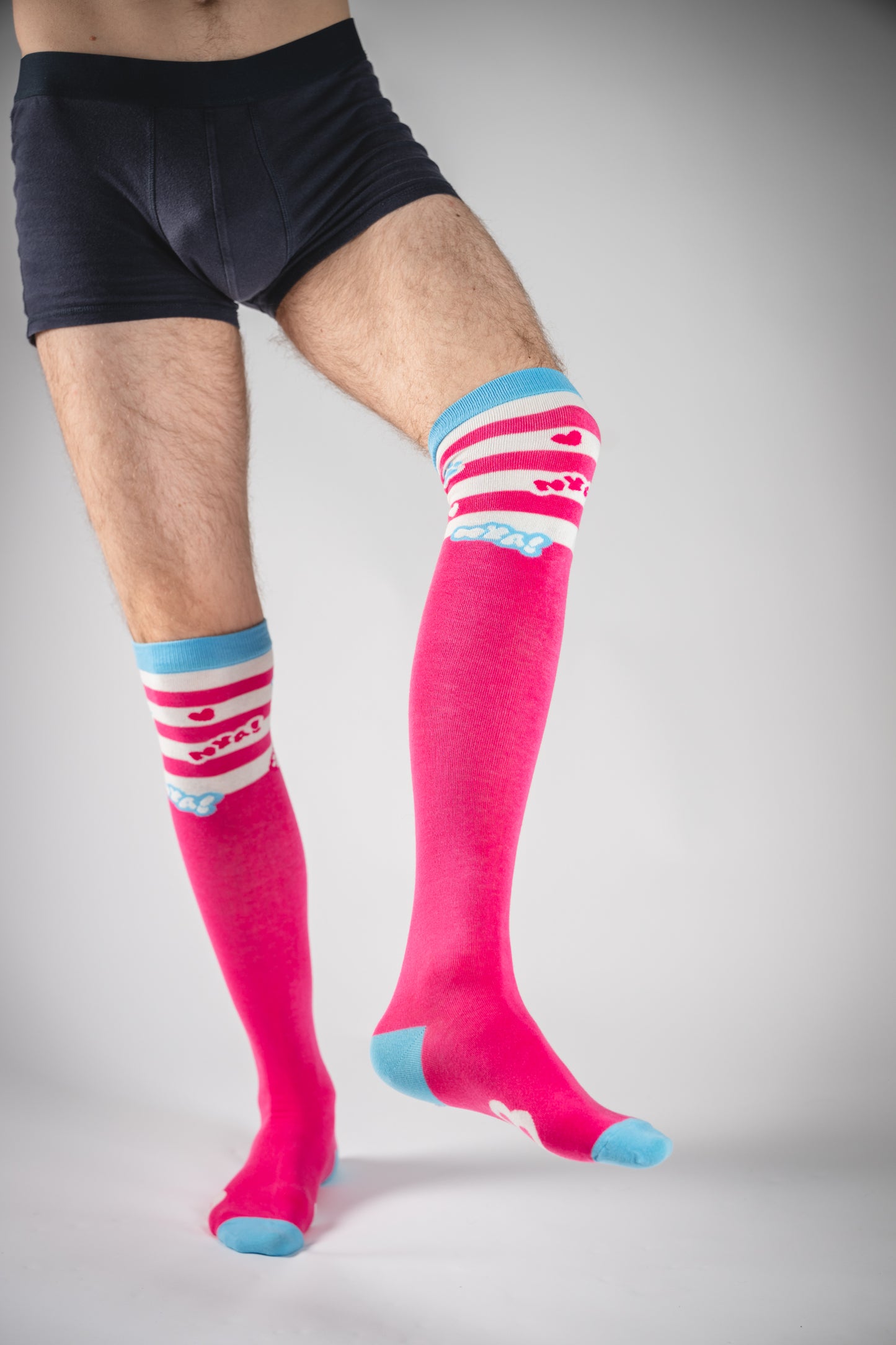 Nya! Paw - Pink Overknee Socks