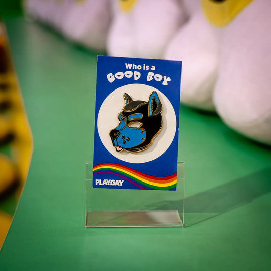 Pup Mask (Blue) – Enamel Pin