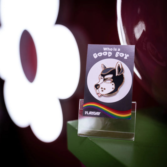 Pup Mask (White) – Enamel Pin